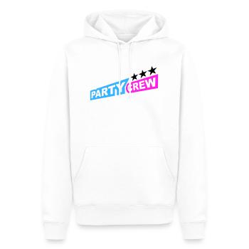 Party Crew Fun Stars Celebrate Team Friends Member - Sweat à capuche Premium bio Homme - blanc - Devant - Nico (187cm)
