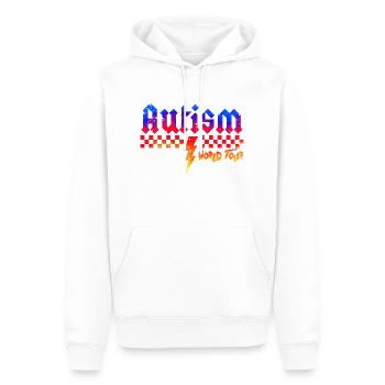 Autism awareness different different better - Men’s Premium Organic Hoodie - white - Front - Nico (187cm)