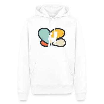 Flipper Zocker - Männer Premium Bio Hoodie - Weiß - Vorne - Nico (187cm)