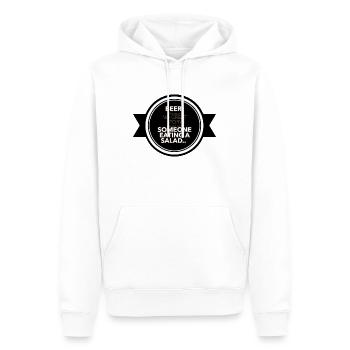 "The True Story Starter" - Men’s Premium Organic Hoodie - white - Front - Nico (187cm)