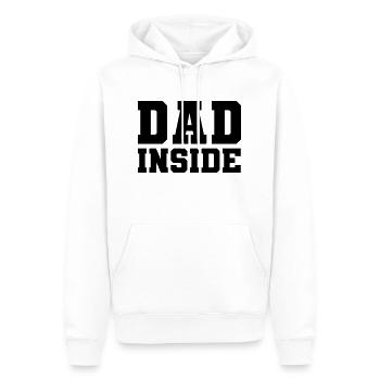 Dad inside - Männer Premium Bio Hoodie - Weiß - Vorne - Nico (187cm)