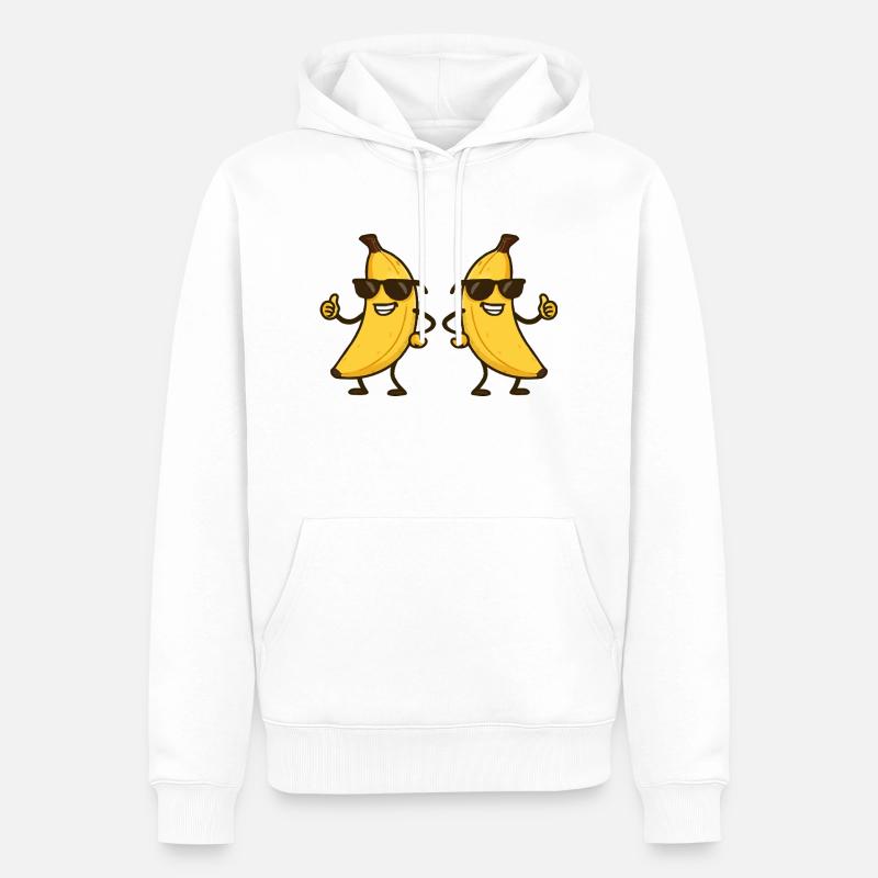 babane comic cool 2 - Männer Premium Bio Hoodie - Weiß