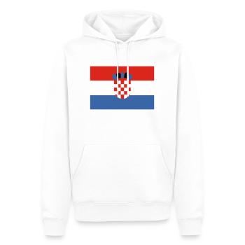 Kroatien - Männer Premium Bio Hoodie - Weiß - Vorne - Nico (187cm)