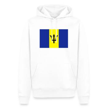 Barbade - Sweat à capuche Premium bio Homme - blanc - Devant - Nico (187cm)