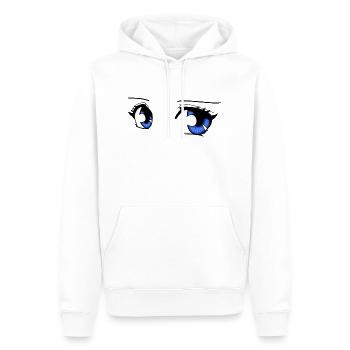 Mangaeyes - Männer Premium Bio Hoodie - Weiß - Vorne - Nico (187cm)