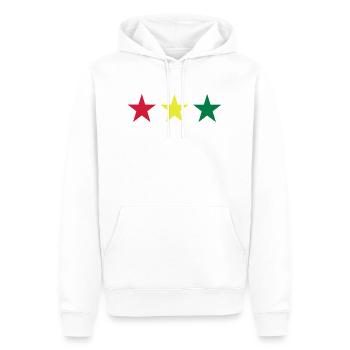 Reggae - Sweat à capuche Premium bio Homme - blanc - Devant - Nico (187cm)