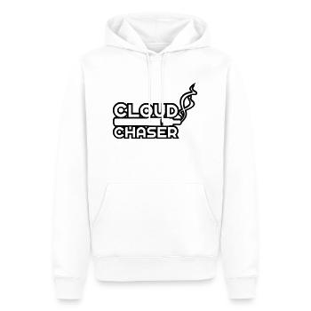 Cloudchaser - Männer Premium Bio Hoodie - Weiß - Vorne - Nico (187cm)