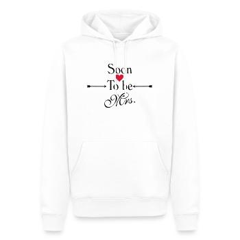 Soon to be Mrs. - Männer Premium Bio Hoodie - Weiß - Vorne - Nico (187cm)