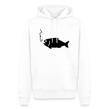 fisch - Sweat à capuche Premium bio Homme - blanc - Devant - Nico (187cm)