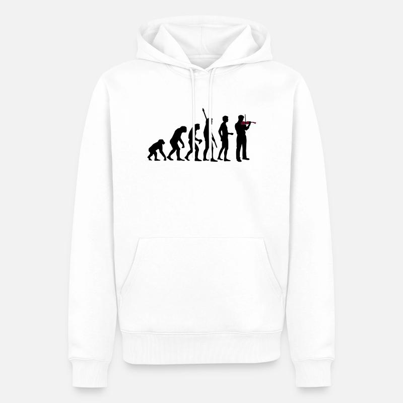 evolution_geiger - Sweat à capuche Premium bio Homme - blanc