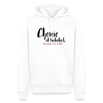 Chemie ist fantastisch - Männer Premium Bio Hoodie - Weiß - Vorne - Nico (187cm)