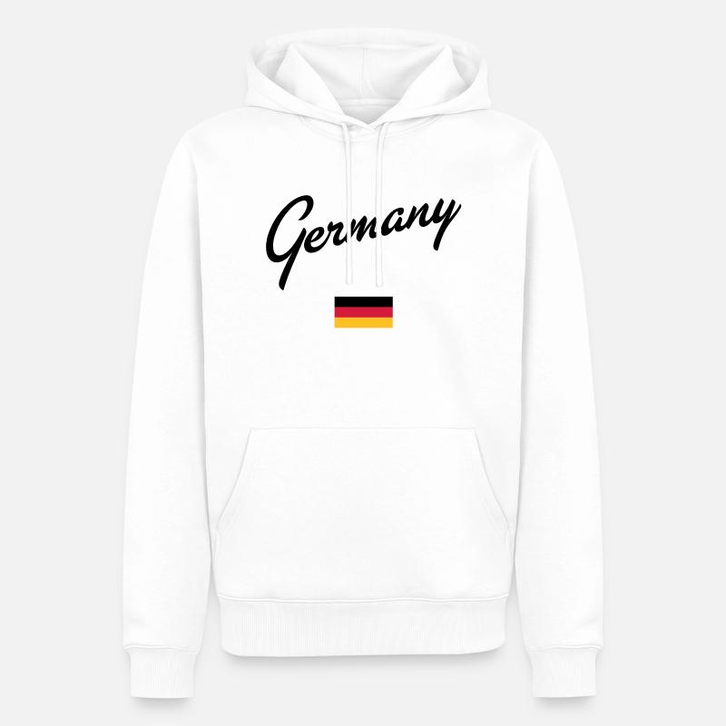 Germany - Männer Premium Bio Hoodie - Weiß