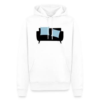 Schlafsofa & Kissen - Männer Premium Bio Hoodie - Weiß - Vorne - Nico (187cm)