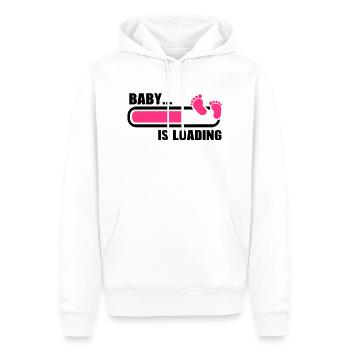Baby loading - Männer Premium Bio Hoodie - Weiß - Vorne - Nico (187cm)