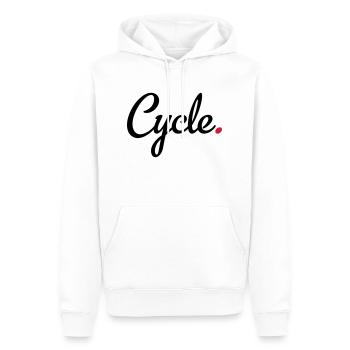 cyclisme - Sweat à capuche Premium bio Homme - blanc - Devant - Nico (187cm)
