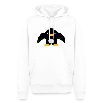 Muscle Penguin - Men’s Premium Organic Hoodie - white - Front - Nico (187cm)