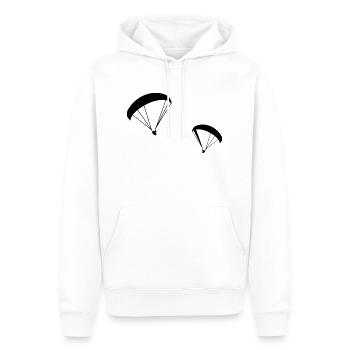 Gleitschirm,Paraglider,Paragliding,Fliegen,Drachen - Männer Premium Bio Hoodie - Weiß - Vorne - Nico (187cm)