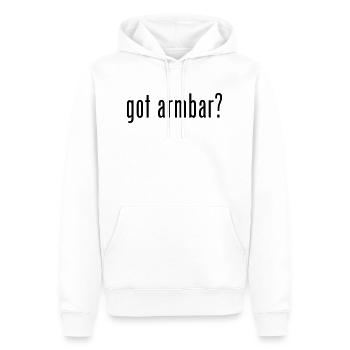 brazilian jiu jitsu bjj got armbar - Sweat à capuche Premium bio Homme - blanc - Devant - Nico (187cm)