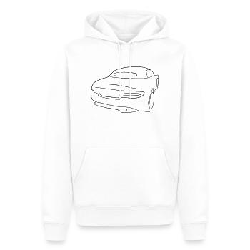 Cabrio heck Tribal - Männer Premium Bio Hoodie - Weiß - Vorne - Nico (187cm)