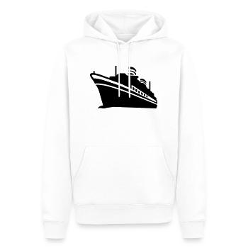 Schiff - Männer Premium Bio Hoodie - Weiß - Vorne - Nico (187cm)