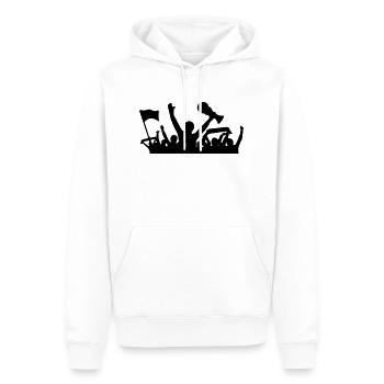 Fans Fussball Weltmeister - Männer Premium Bio Hoodie - Weiß - Vorne - Nico (187cm)