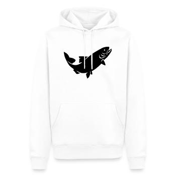 Forelle - Männer Premium Bio Hoodie - Weiß - Vorne - Nico (187cm)