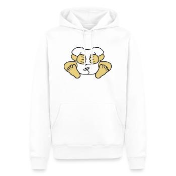 baby koerper lustig kind windel klein ohne kopf sc - Männer Premium Bio Hoodie - Weiß - Vorne - Nico (187cm)