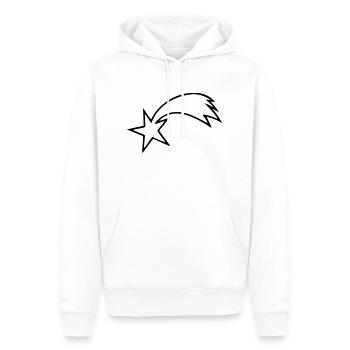 Sternschnuppe - Männer Premium Bio Hoodie - Weiß - Vorne - Nico (187cm)