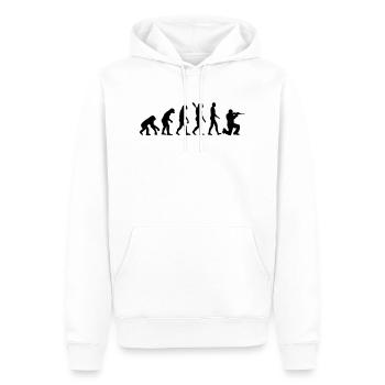 Airsoft - Männer Premium Bio Hoodie - Weiß - Vorne - Nico (187cm)