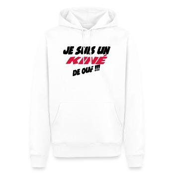 Je suis un kiné de ouf !!! 222 - Männer Premium Bio Hoodie - Weiß - Vorne - Nico (187cm)