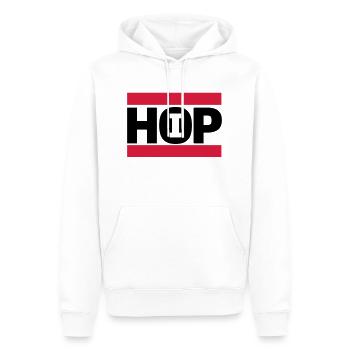 hip hop - Männer Premium Bio Hoodie - Weiß - Vorne - Nico (187cm)