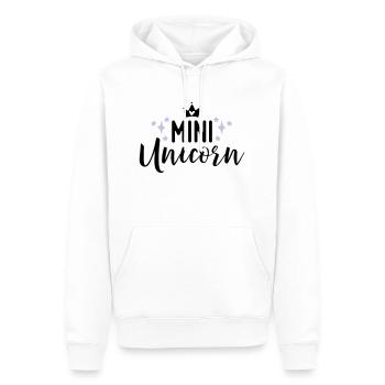 Unicorn - Männer Premium Bio Hoodie - Weiß - Vorne - Nico (187cm)