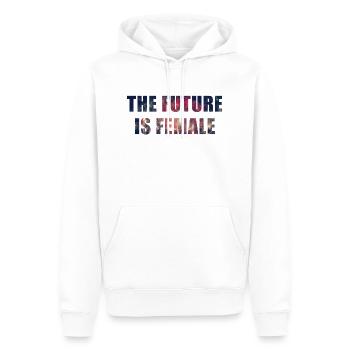 The Future Is Female, Women, Birthday, Valentine's - Sweat à capuche Premium bio Homme - blanc - Devant - Nico (187cm)