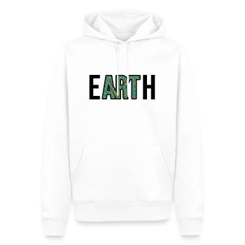 Art - Terre - Art de la Terre - Coronavirus - E-ART-H - Sweat à capuche Premium bio Homme - blanc - Devant - Nico (187cm)