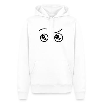 Les yeux de Cartoon - Sweat à capuche Premium bio Homme - blanc - Devant - Nico (187cm)