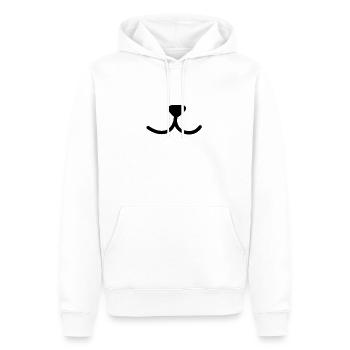 Tier Nase - Männer Premium Bio Hoodie - Weiß - Vorne - Nico (187cm)