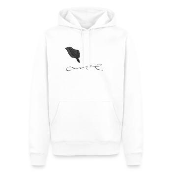 Drawing Love - Men’s Premium Organic Hoodie - white - Front - Nico (187cm)