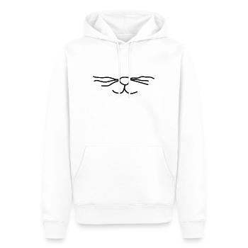 Katzen Nase - Männer Premium Bio Hoodie - Weiß - Vorne - Nico (187cm)