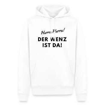 Les amis de tête de mouton - Hourra Hourra - le Wenz est là ! - Sweat à capuche Premium bio Homme - blanc - Devant - Nico (187cm)