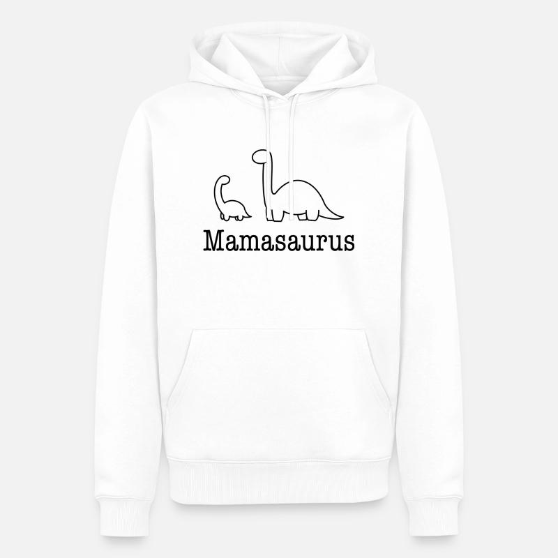 Mamasaurus - Dinosaurier - Geschenkidee - Männer Premium Bio Hoodie - Weiß