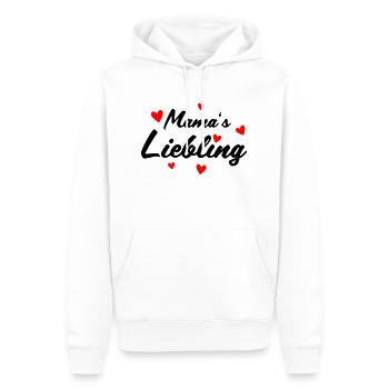 Mamas Liebling - Männer Premium Bio Hoodie - Weiß - Vorne - Nico (187cm)
