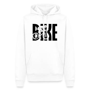 Bike Triathlon Fahrrad - Männer Premium Bio Hoodie - Weiß - Vorne - Nico (187cm)