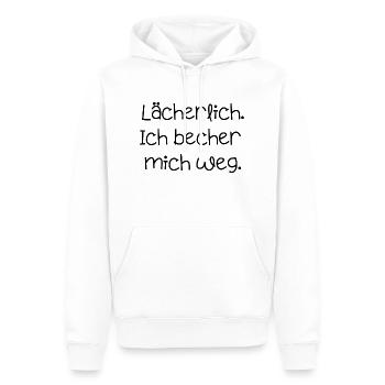 Party feiern Festival bechern saufen Alkohol - Männer Premium Bio Hoodie - Weiß - Vorne - Nico (187cm)