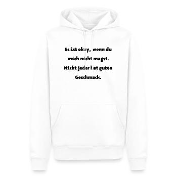 Es ist okay ... - Männer Premium Bio Hoodie - Weiß - Vorne - Nico (187cm)