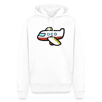 Flugzeug / Jumbo Jet - Männer Premium Bio Hoodie - Weiß - Vorne - Nico (187cm)