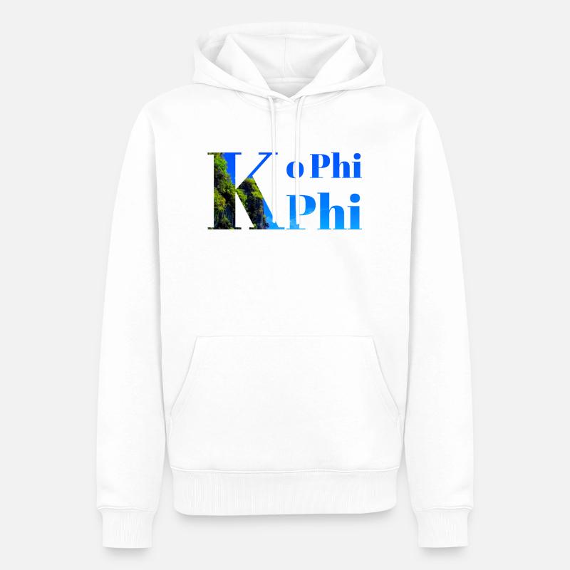Ko Phi Phi - Men’s Premium Organic Hoodie - white