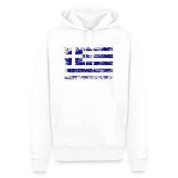Flagge von Griechenland - Männer Premium Bio Hoodie - Weiß - Vorne - Nico (187cm)