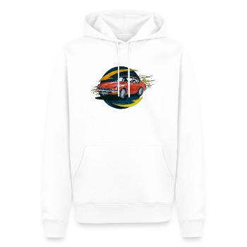 Red Car - Männer Premium Bio Hoodie - Weiß - Vorne - Nico (187cm)