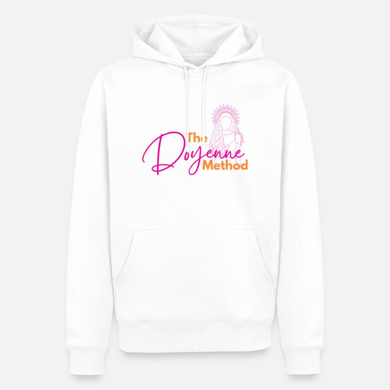 Die Doyenne-Methode - Männer Premium Bio Hoodie - Weiß