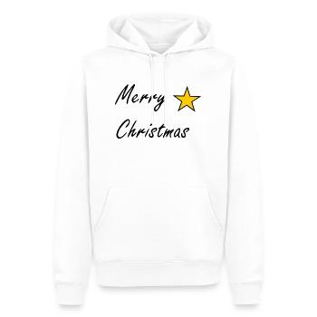 Merry Christmas - Männer Premium Bio Hoodie - Weiß - Vorne - Nico (187cm)